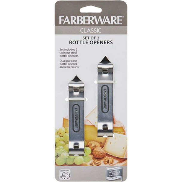 Farberware Stainless Steel Bottle Openers (2 Count) 5215764