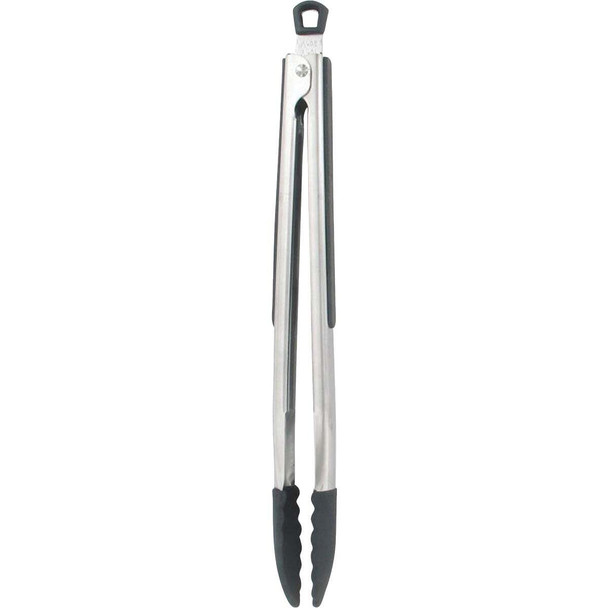 Farberware 11 In. Pro Black Silicone Tip Locking Tongs 5216358