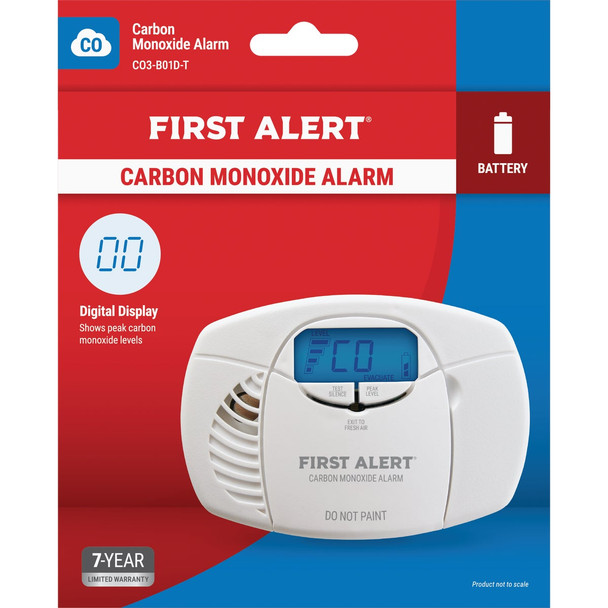 First Alert Battery Co Alarm CO3-B01D-T