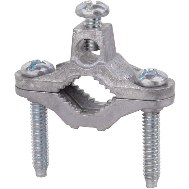 Southwire 1/2 In. to 1 In. #10 SOL/STR to #2 STR Zinc Ground Clamp 65181240