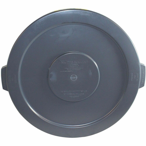 Genuine Joe Gator Trash Container Lid - Gray - 1 Carton