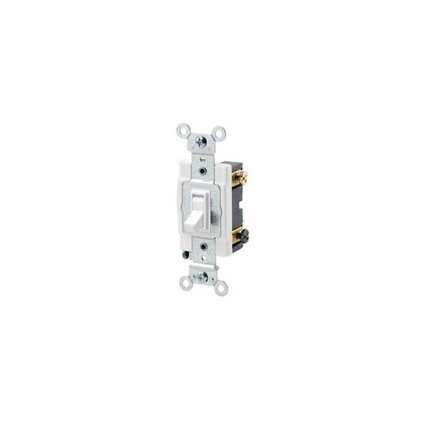 Leviton Toggle Framed 3-Way, 20 Amp 54523-2W