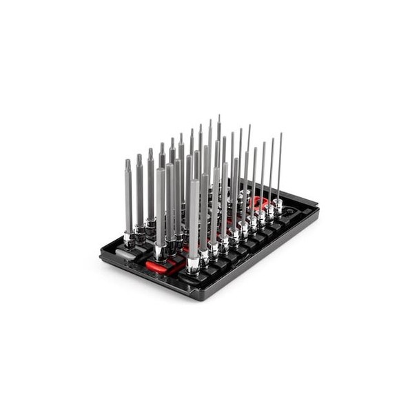 Tekton Socket Set,Steel,9 3/4 in L SHB90205