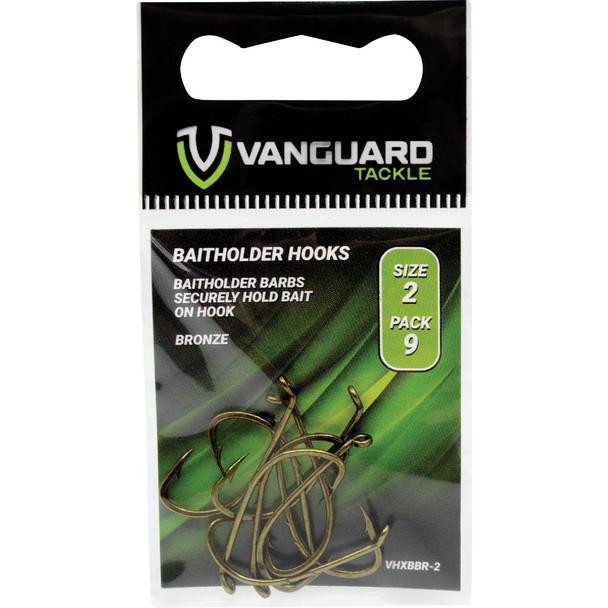 Vanguard Size 6 Baitholder Live Bait Fishing Hook (10-Pack) VHXBBR-6