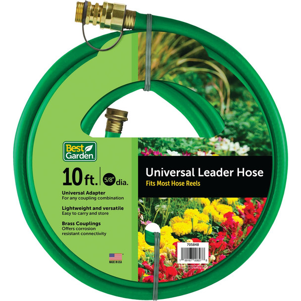 Best Garden Flexon 5/8 In. Dia. x 10 Ft. Universal Leader Hose DBREM10USVL
