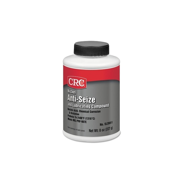 Nickel Anti-Seize Lubricating Compound, 8 oz Brush-Top Bottle Pack of 12