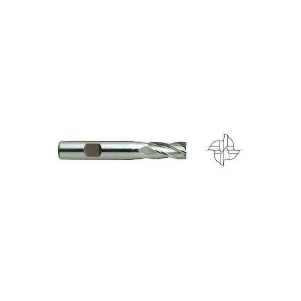 Yg-1 Tool Cobalt End Mill, Single, 5/8inDia, E2039 07337CN