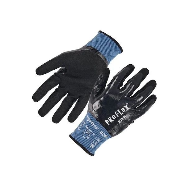 Ergodyne Knit Gloves, Rough Full, Knit, 1 PR 7251