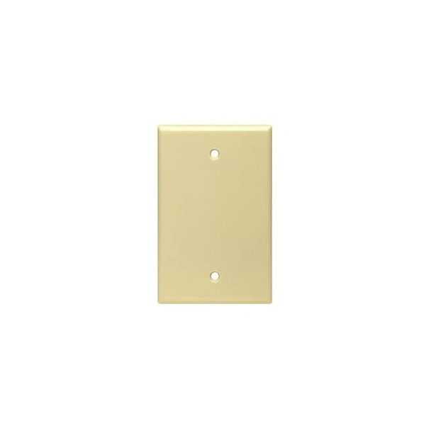 Leviton Wall Plate, Blank, Ivory, Nylon PJ13-I