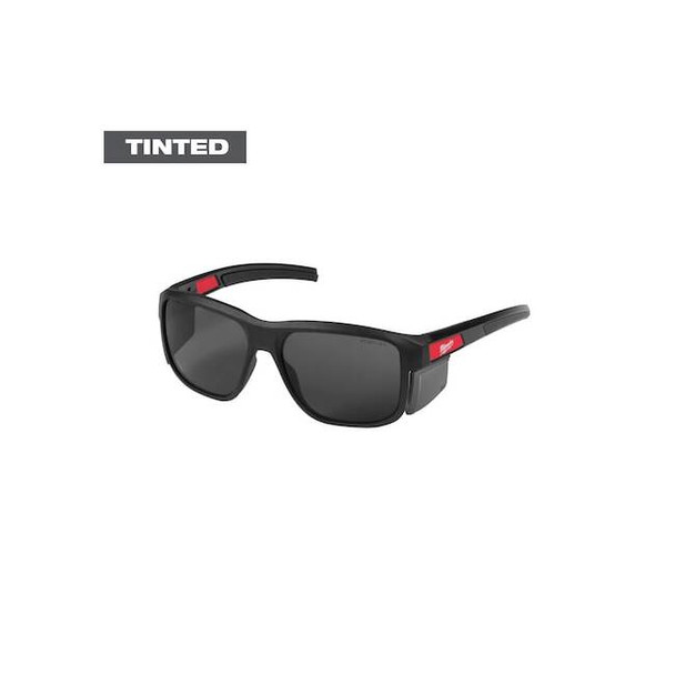 Milwaukee Tool Safety Glasses,Black,Nylon,Gray 48-73-2514