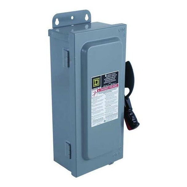 Square D Nonfusible, Safety Switch, Heavy Duty, 600 V, 4PST HU462AWK