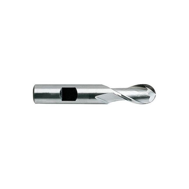 Yg-1 Tool Cobalt End Mill,Ball,1/4,5/8 Cut L 41297