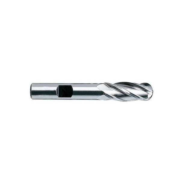 Yg-1 Tool Cobalt End Mill,Ball,1/4,5/8 Cut L 43297