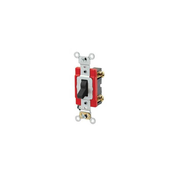 Leviton Wall Switch, 1 hp, Toggle, 20 A, Ebony 1221-2E