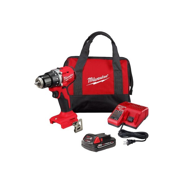 Milwaukee Tool Drill/Driver Kit,Keyless,Pistol Grip 3601-21CT