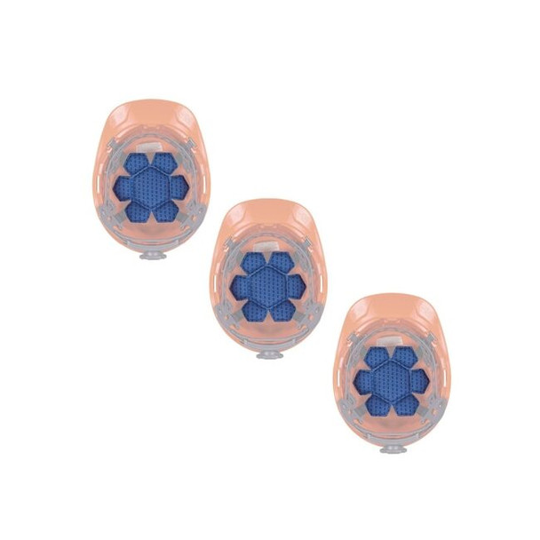 Ergodyne Pad,Microfiber; Foam,PK3 6612