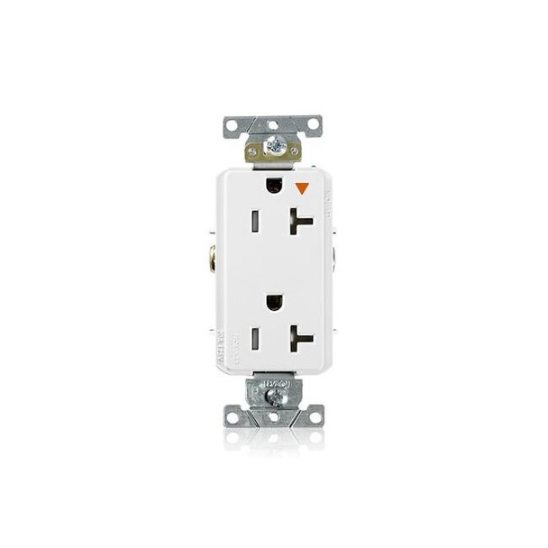 Leviton Isolated Ground,20A,White,125V T1636-IGW