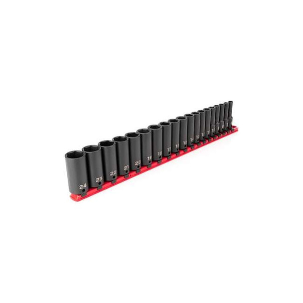 Tekton Impact Socket Set,Steel,19 Pieces SID91107