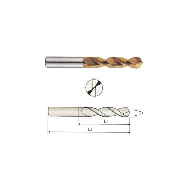 Yg-1 Tool Stub Screw Machine Drill,1/4x2 1/2 Point DN514016 Pack of 5