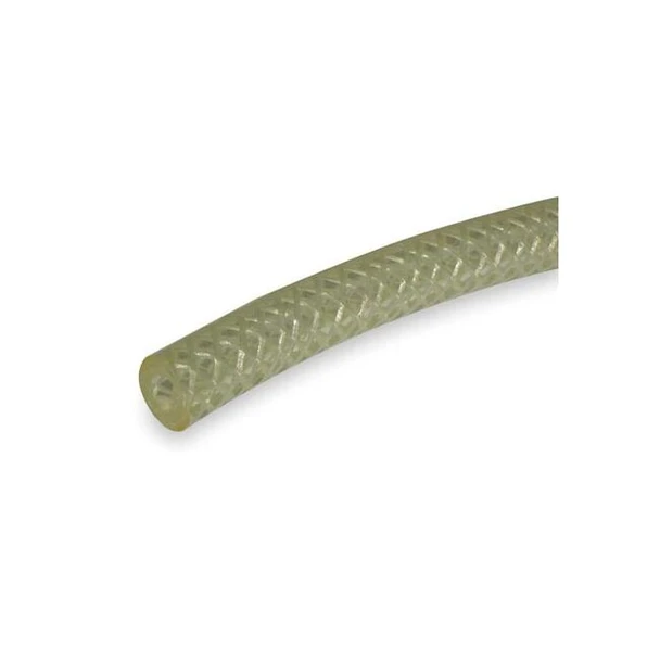 Tygon Tubing,Braided,Poly,1 1/4 In,Clear AZY00071