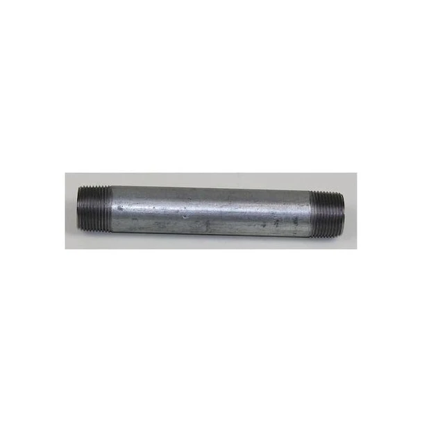 Conduit Fitting Nipple, 1 in, Threaded, Steel, Galvanized, Silver