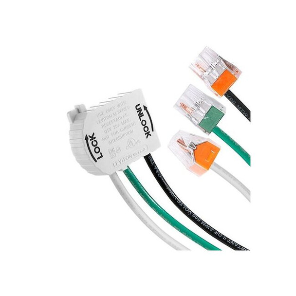 Leviton Angled Wiring Module, 90 Degree, 20A MSTWL-WT6