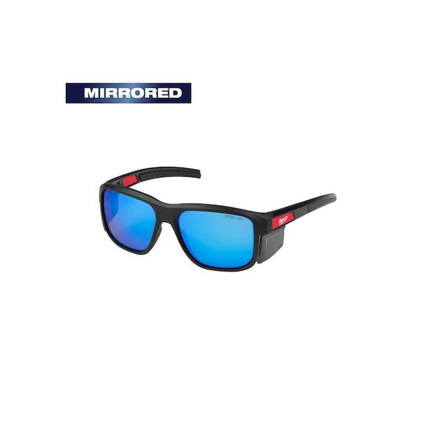 Milwaukee Tool Safety Glasses,Black,Nylon,Blue 48-73-2510