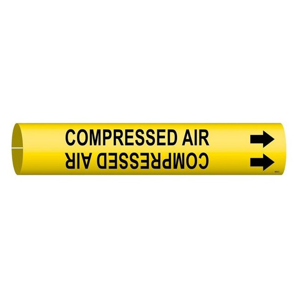 Brady Pipe Mrkr,Compressed Air,2-1/2to3-7/8 In, 4032-C 4032-C
