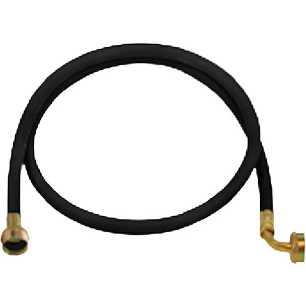 Abbot Rubber 3/8 In. x 6 Ft. Washing Machine Hose with 90 Deg Fitting WA6107106