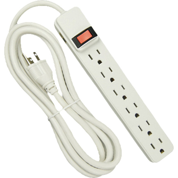 Master Electrician 60Outlet White XL Power Strip PS-669 8FT