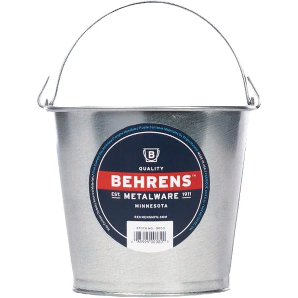 Behrens 2 Qt. Galvanized Steel Pail 1202GS