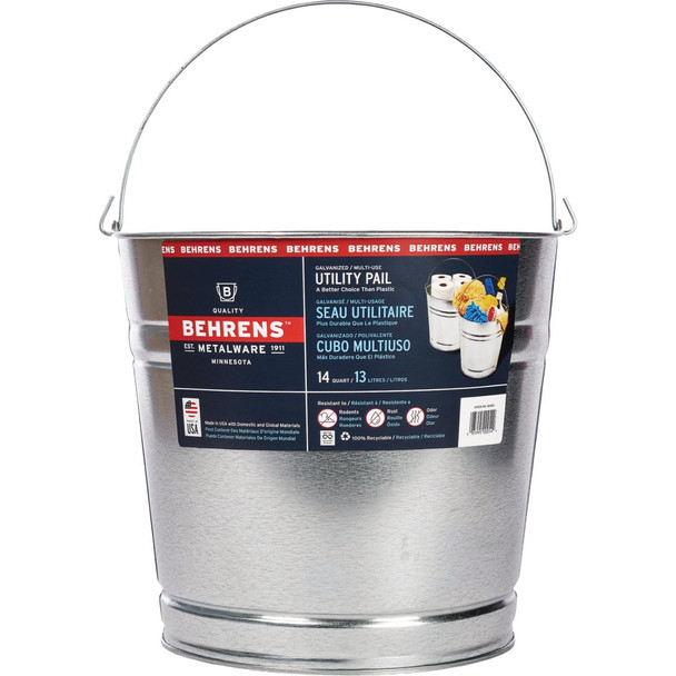 Behrens 14 Qt. Galvanized Steel Pail 1214GS