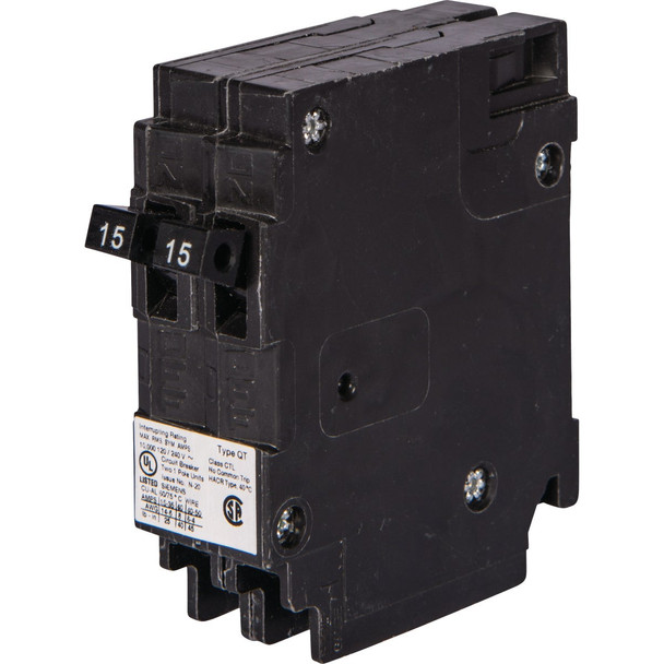 Siemens 15A Tandem Single Pole Type QT Circuit Breaker Q1515