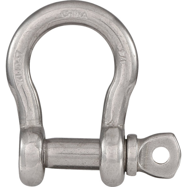National Anchor Shackles, Stainless Steel, 1/4 In. N100-278