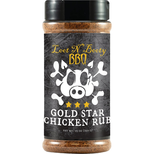 Loot N' Booty 13 Oz. Gold Star Chicken Rub OW88251