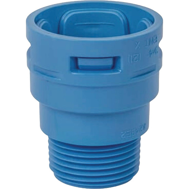 Carlon 3/4 In. ENT Blue Smurf Male Adapter A243E2-10R