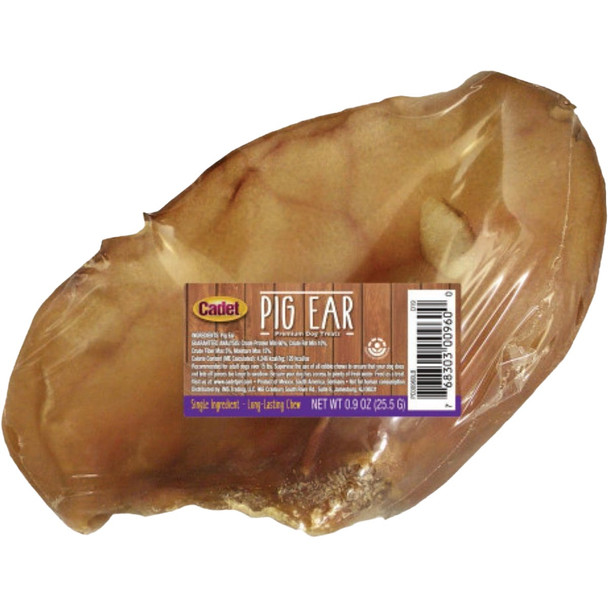 Cadet 0.9 Oz. Natural Pig Ears for Dogs C00960
