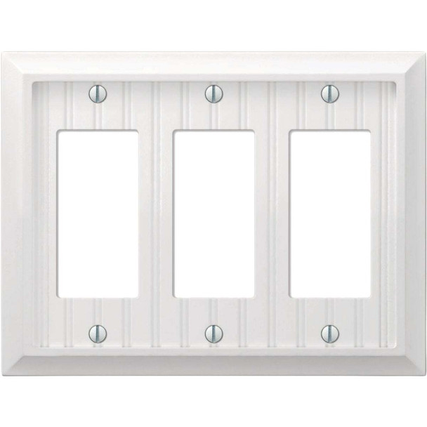 Amerelle Cottage 2-Gang White BMC Wall Plate 269RRW