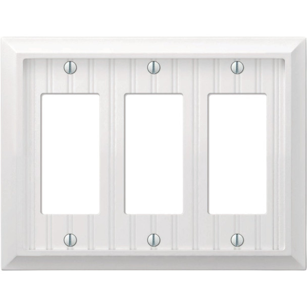 Amerelle Cottage 2-Gang White BMC Wall Plate 269RRW