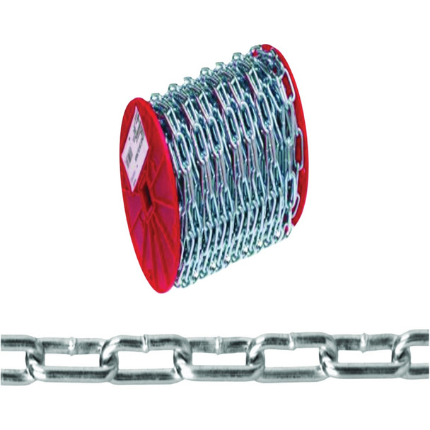 Campbell 2/0 x 125 Ft. Bright Zinc Straight Link Coil Chain 723627