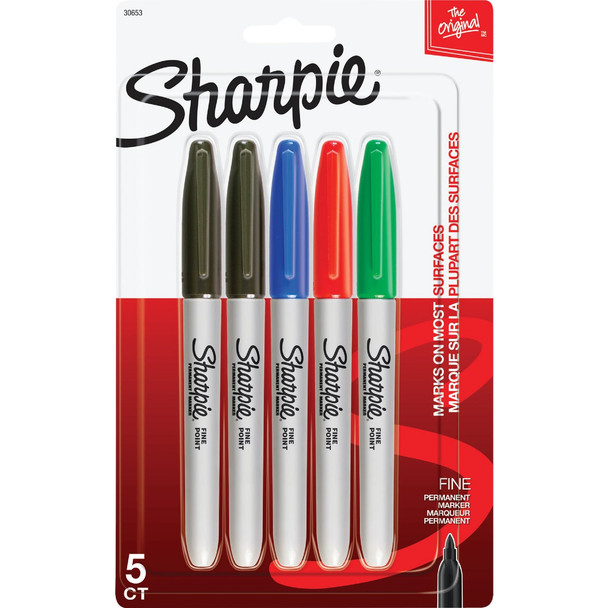 Sharpie Assorted Fine Point Permanent Marker (5-Pack) 30653-SH