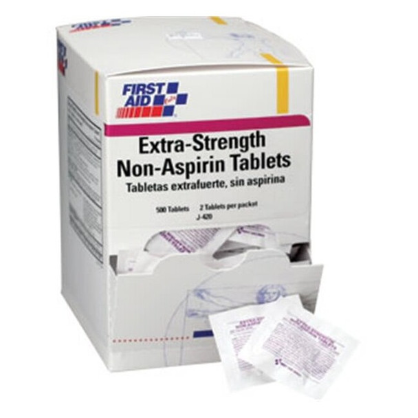 Extra-Strength Non-Aspirin Tablets, 500 mg, 2 Pkg/250 Each