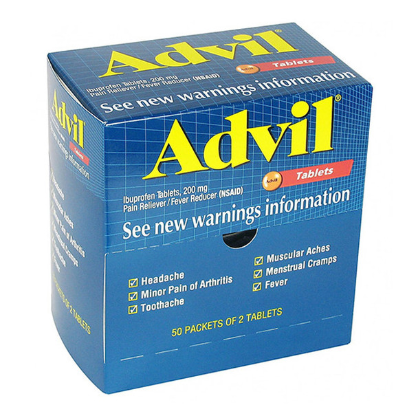 Advil, 2 Pkg/50 Each