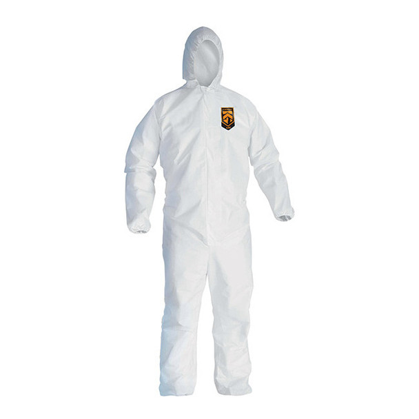 KleenGuard* A40 Liquid & Particle Coveralls w/ Hood, Elastic Wrists & Ankles