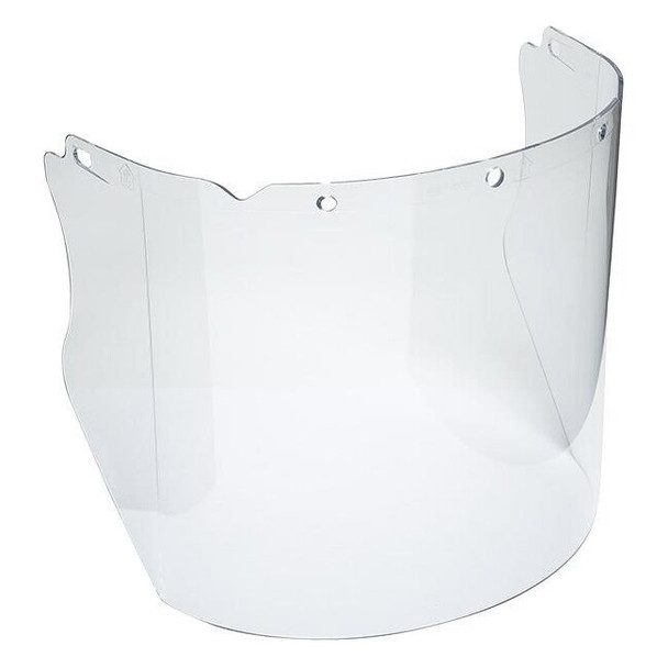 MSA V-Gard® Chemical/Splash Visor, 8" x 17" x 0.098", Clear, 1/Each