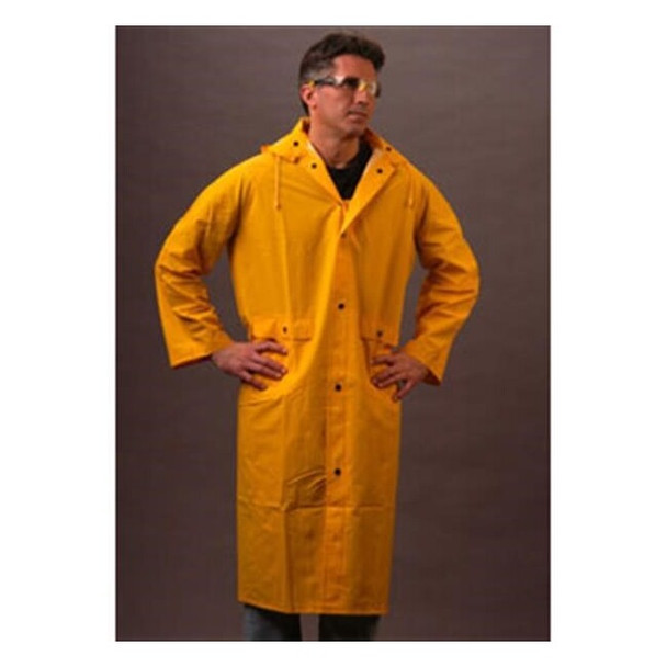 MCR Safety® Classic 2-Piece Raincoat, X-Large, Yellow, 1/Each