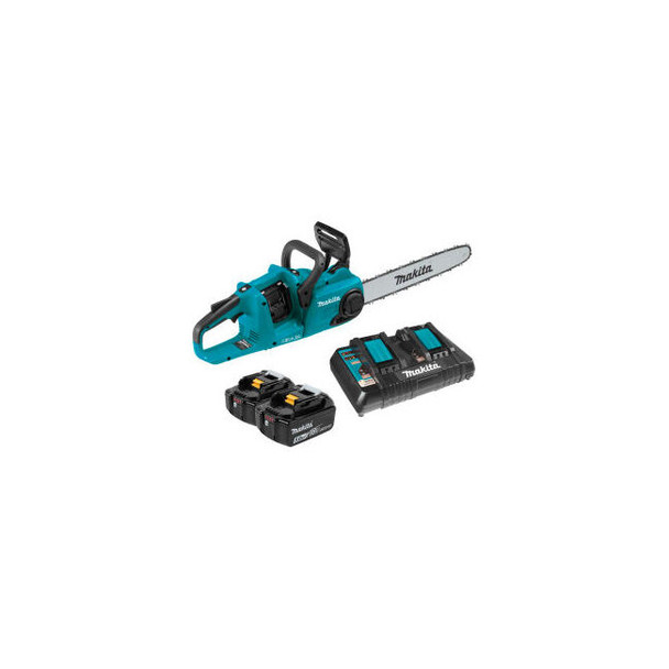 Makita XCU04PT 16"" Cordless Chain Saw Kit 18V X2 (36V) LXT w/2 5.0Ah Batteries