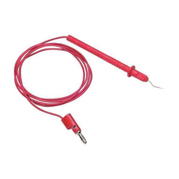 Patch Cord Set, Stackable 4mm Banana Plug, 48 in, Polypropylene, Black, Red