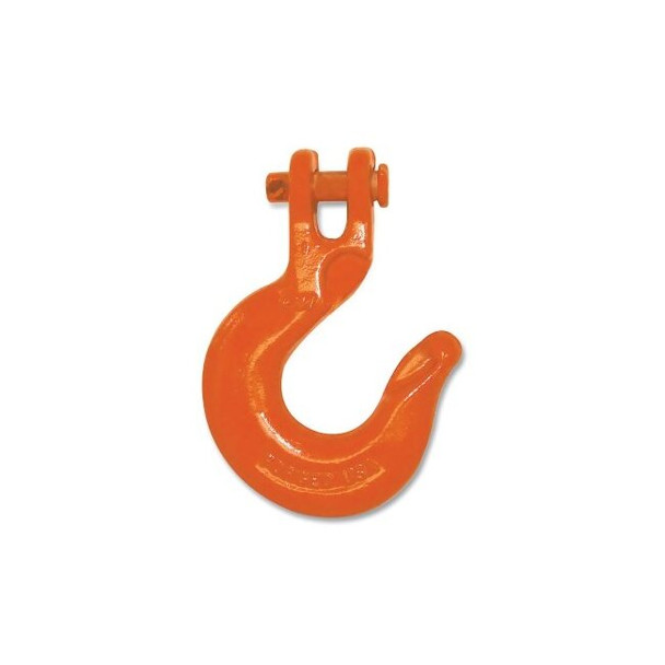 Grade 63 Clevis Slip Hook, 3/8 in, 5500 lb, Grade 63/70, Orange Paint