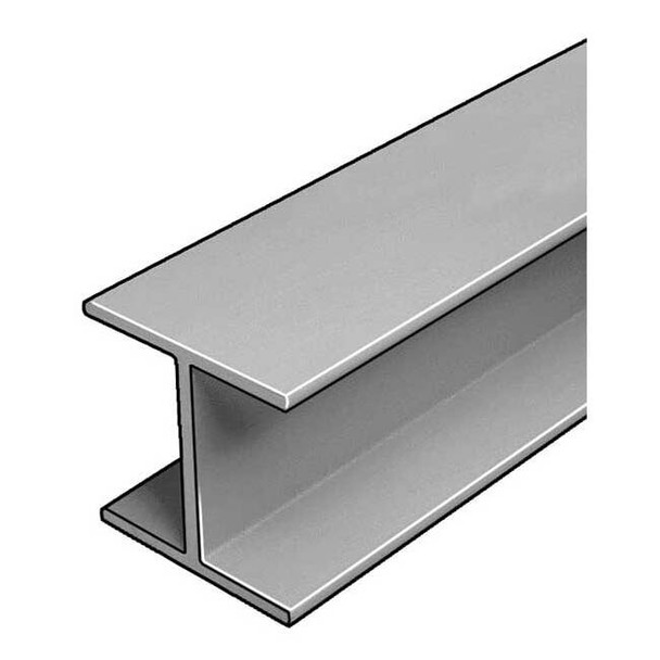 Fibergrate W-Beam,ISOFR,Gray,4x4 In,1/4 In Th,10 Ft 1674150.02